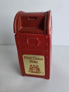 Vintage Avon red mailbox bottle